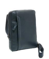 PIQUADRO PAN Petit sac à main en cuir bleu - Sacs en Bandoulières pour Homme - 2