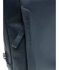 PIQUADRO PAN Petit sac à main en cuir bleu - Sacs en Bandoulières pour Homme - 4