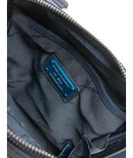 PIQUADRO PAN Petit sac à main en cuir bleu - Sacs en Bandoulières pour Homme - 5