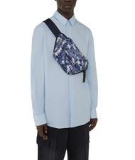 TRUSSARDI EVIN Pochette en nylon fan.heatmap bleu - Sacs banane - 5