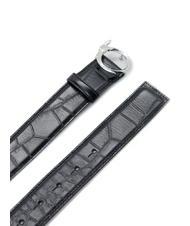 TRUSSARDI GREYHOUND  Ceinture imprim&eacute; croco NOIR - Ceintures - 2