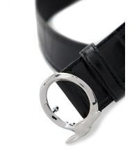 TRUSSARDI GREYHOUND  Ceinture imprim&eacute; croco NOIR - Ceintures - 3