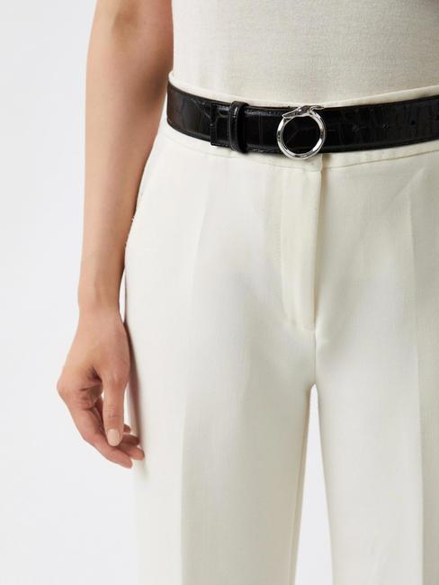 GREYHOUND  Ceinture imprim&eacute; croco NOIR - Ceintures