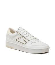 GUESS SILEA Baskets en cuir Blanc Blanc - Chaussures Homme - 2