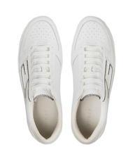 GUESS SILEA Baskets en cuir Blanc Blanc - Chaussures Homme - 5