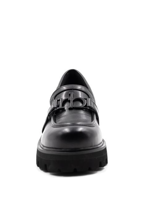 RB LOGO Mocassins plateforme noir - Chaussures Femme