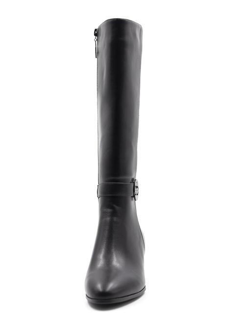 RB LOGO ROUND Bottes &agrave; talons hauts noir - Chaussures Femme