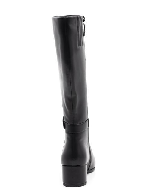 RB LOGO ROUND Bottes &agrave; talons hauts noir - Chaussures Femme