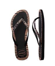 HAVAIANAS SLIM ANIMALS Tongs NOIR - Chaussures Femme - 5