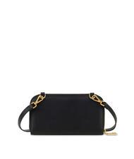 POLLINI GRAINED Portefeuille pochette &eacute;paule Noir - Portefeuilles Femme - 3