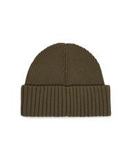 TOMMY HILFIGER MONOTYPE BEANIE Bonnet en coton et laine arm&eacute;e verte - Bonnets - 2