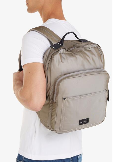 SPORT ESSENTIAL Sac à dos en nylon pour ordinateur portable taupe atlantique - Sacs à dos pour ordinateur portable