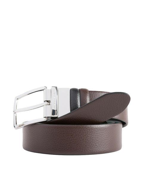 MODUS Ceinture réversible en cuir noir brun - Ceintures