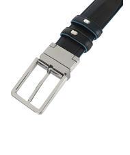 PIQUADRO BLUE SQUARE Ceinture réversible noir-bleu - Ceintures - 4