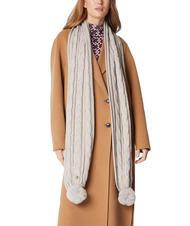 TWINSET Sciarpa con Pompon  gris clair chin&eacute; - &Eacute;charpes - 3