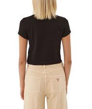 GUESS TRIANGLE STRASS T-shirt avec clous jetbla - T-shirt - 2