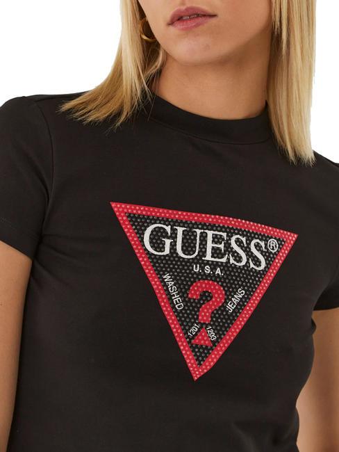 TRIANGLE STRASS T-shirt avec clous jetbla - T-shirt