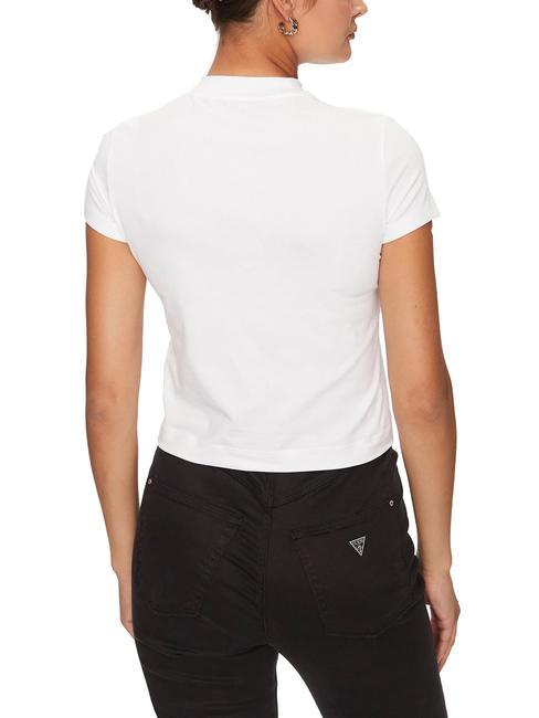 TRIANGLE STRASS T-shirt avec clous blanc pur - T-shirt