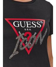 GUESS ICON T-shirt avec clous jetbla - T-shirt - 4