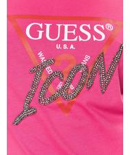 GUESS ICON T-shirt avec clous punch rose - T-shirt - 4