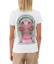 GUESS LOS ANGELES T-shirt avec imprim&eacute; au dos fleurs blanches - T-shirt - 2