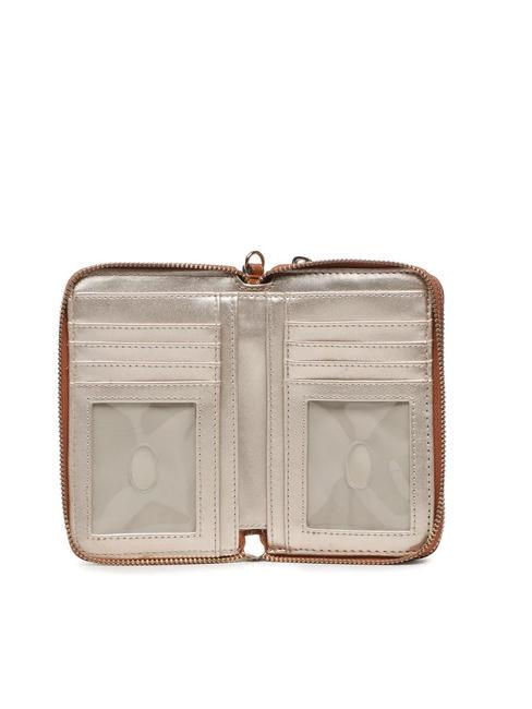 MERIDIAN Portefeuille zipp&eacute; COGNAC - Portefeuilles Femme