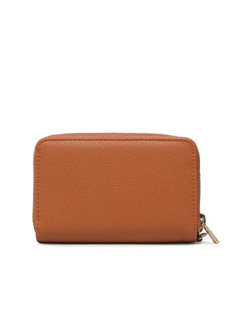 MERIDIAN Portefeuille zipp&eacute; COGNAC - Portefeuilles Femme