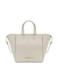 ROCCOBAROCCO LUCE Sac cabas avec bandoulière et logo en métal blanc - Sacs pour Femme - 4