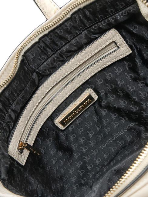 LUCE Sac cabas avec bandoulière et logo en métal blanc - Sacs pour Femme