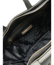 ROCCOBAROCCO LUCE Sac cabas avec bandoulière et logo en métal gris métallisé - Sacs pour Femme - 5