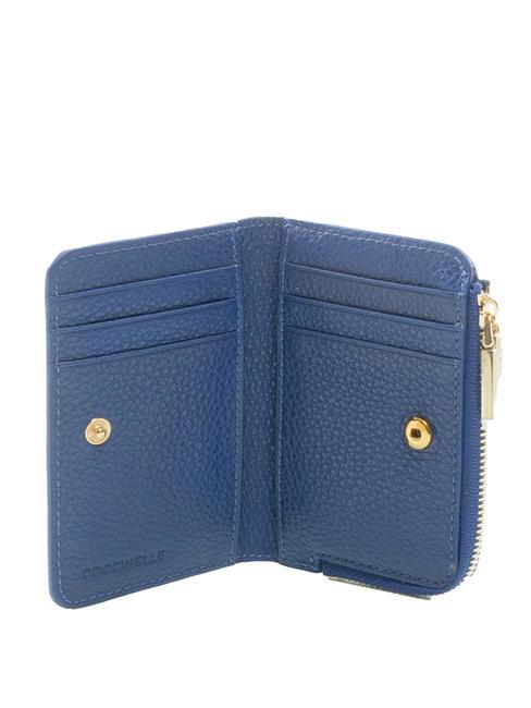 METALLIC SOFT Portefeuille Moyen Femme Cura&ccedil;ao bleu - Portefeuilles Femme