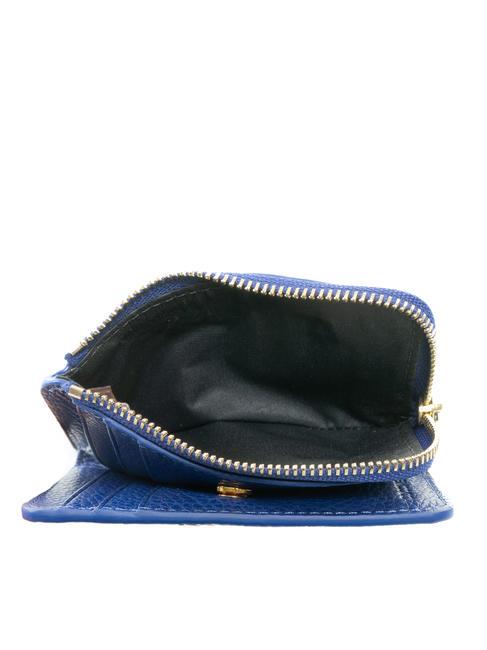 METALLIC SOFT Portefeuille Moyen Femme Cura&ccedil;ao bleu - Portefeuilles Femme