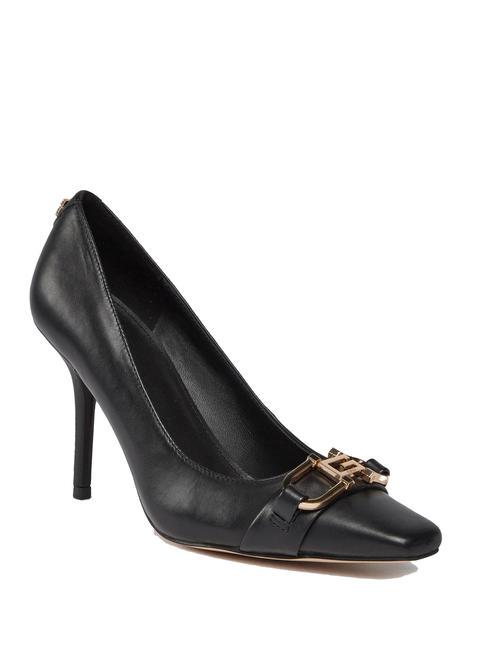 ELOUISA Escarpins en cuir avec application noir1 - Chaussures Femme