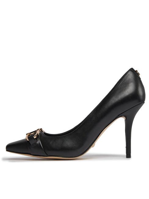 ELOUISA Escarpins en cuir avec application noir1 - Chaussures Femme