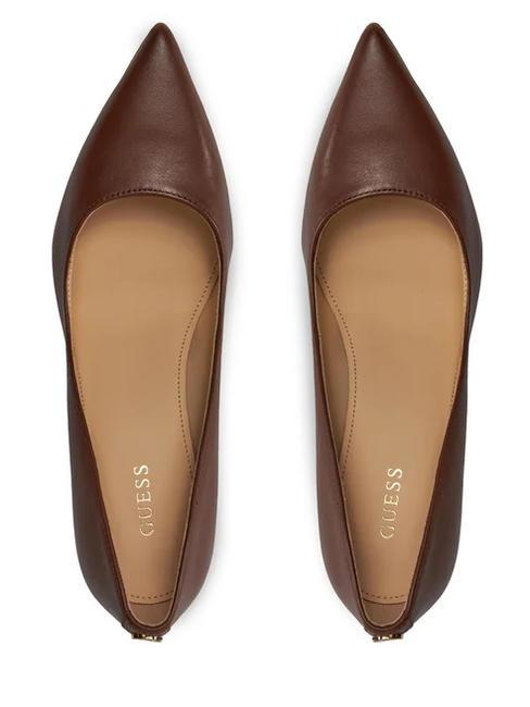 RICAN Escarpins en cuir COGNAC - Chaussures Femme