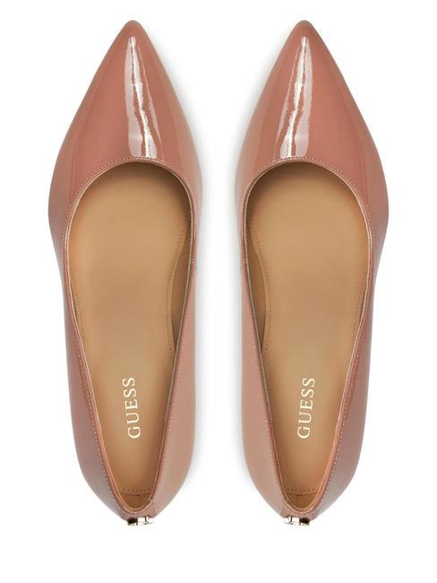 GAVI18 Escarpins en cuir verni naturel - Chaussures Femme