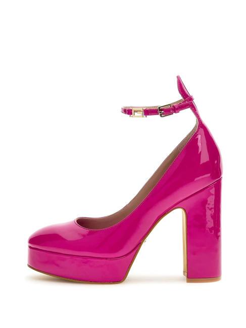 TEMIS Escarpins vernis à bride fuchsia - Chaussures Femme