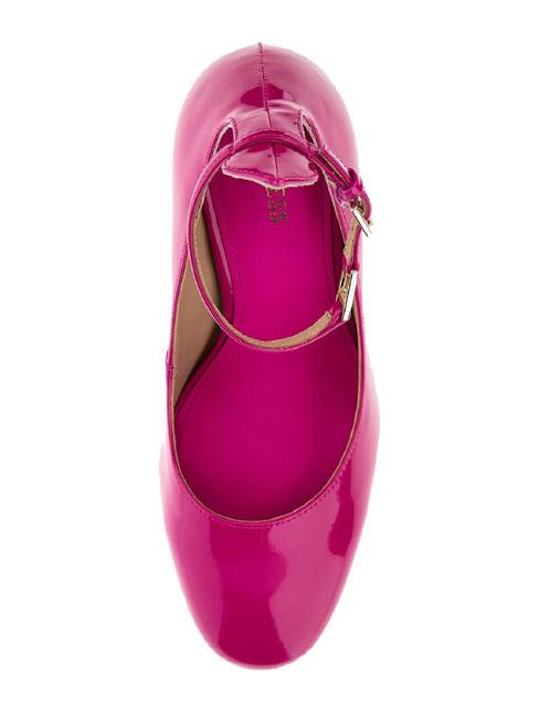 TEMIS Escarpins vernis à bride fuchsia - Chaussures Femme