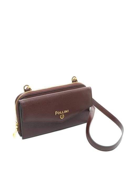 GRAINED Portefeuille pochette &eacute;paule BORDEAUX / B - Portefeuilles Femme
