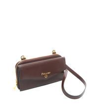 POLLINI GRAINED Portefeuille pochette &eacute;paule BORDEAUX / B - Portefeuilles Femme - 2