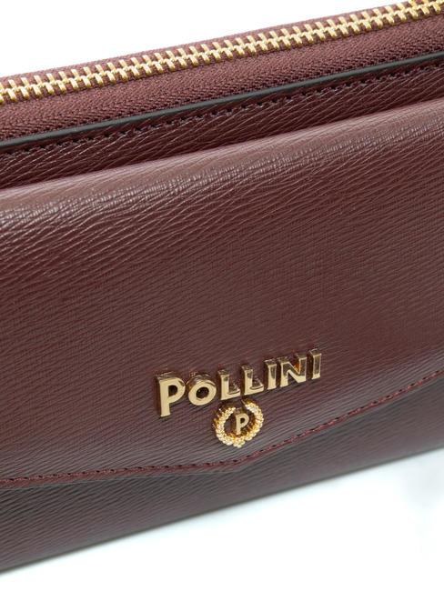 GRAINED Portefeuille pochette &eacute;paule BORDEAUX / B - Portefeuilles Femme