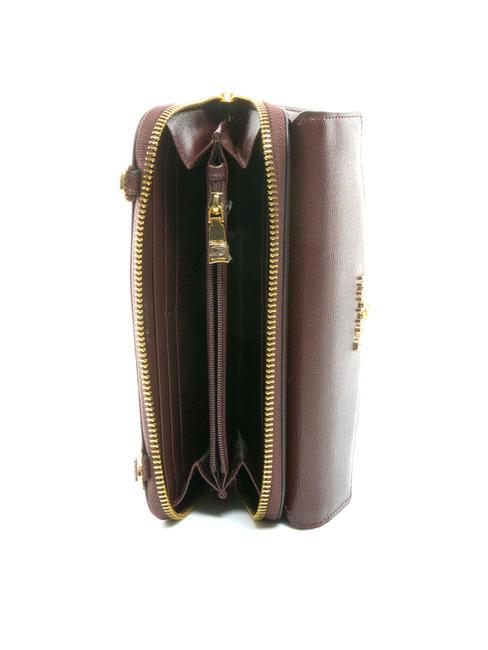 GRAINED Portefeuille pochette &eacute;paule BORDEAUX / B - Portefeuilles Femme