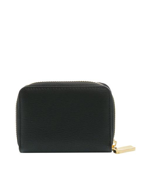 GRAINED Petit portefeuille zipp&eacute; autour Noir - Portefeuilles Femme