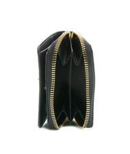 POLLINI GRAINED Petit portefeuille zipp&eacute; autour Noir - Portefeuilles Femme - 4