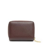 POLLINI GRAINED Petit portefeuille zipp&eacute; autour BORDEAUX / B - Portefeuilles Femme - 3