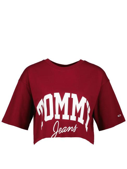 TOMMY JEANS New Varsity T-shirt en cotton rouge - T-shirt
