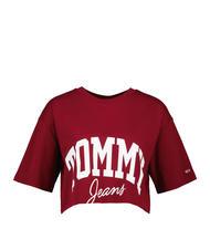 TOMMY HILFIGER TOMMY JEANS New Varsity T-shirt en cotton rouge - T-shirt - 3