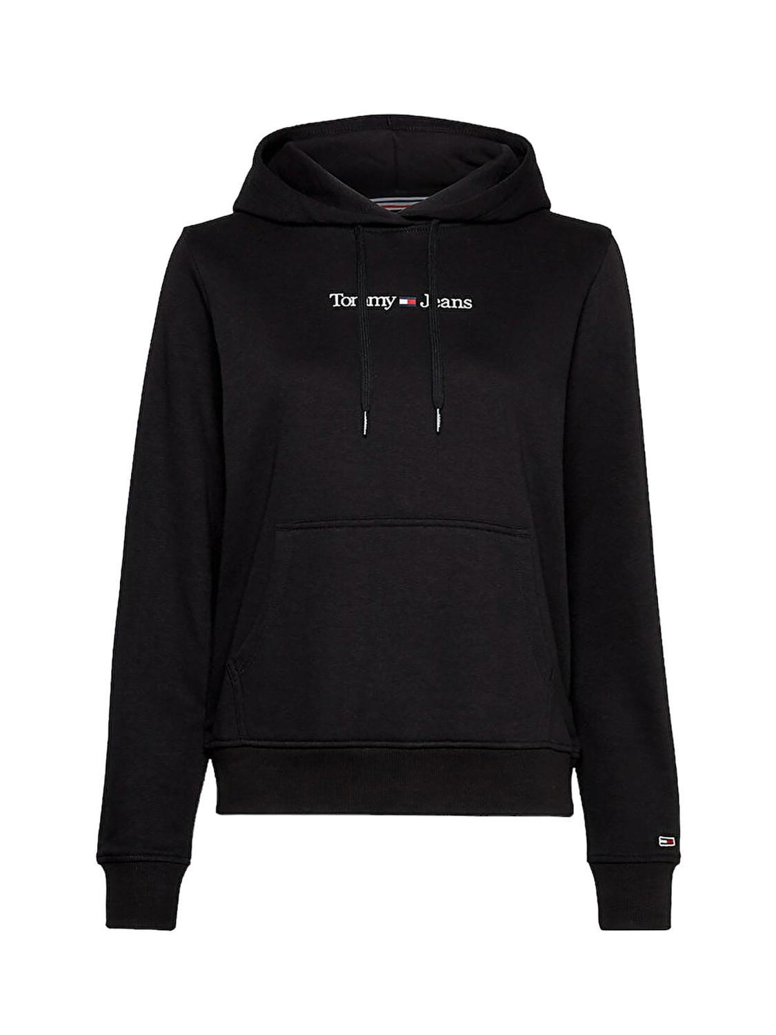 Tommy Hilfiger Tommy Jeans Sweatshirt A Capuche Noir Achetez A Prix Outlet