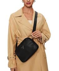 GUESS MERIDIAN Petit sac bandouli&egrave;re NOIR - Sacs pour Femme - 5