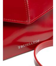 TRUSSARDI SALIS Pochette en cuir brillant cerise - Portefeuilles Femme - 3